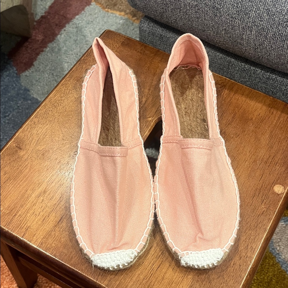 Pink Espadrille Flats